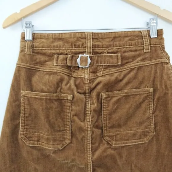Closed Logan Corduroy Skirt in Tobacco Brown 26