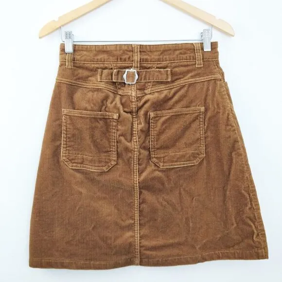 Closed Logan Corduroy Skirt in Tobacco Brown 26