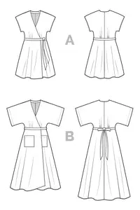 Closet Core Patterns Elodie Wrap Dress
