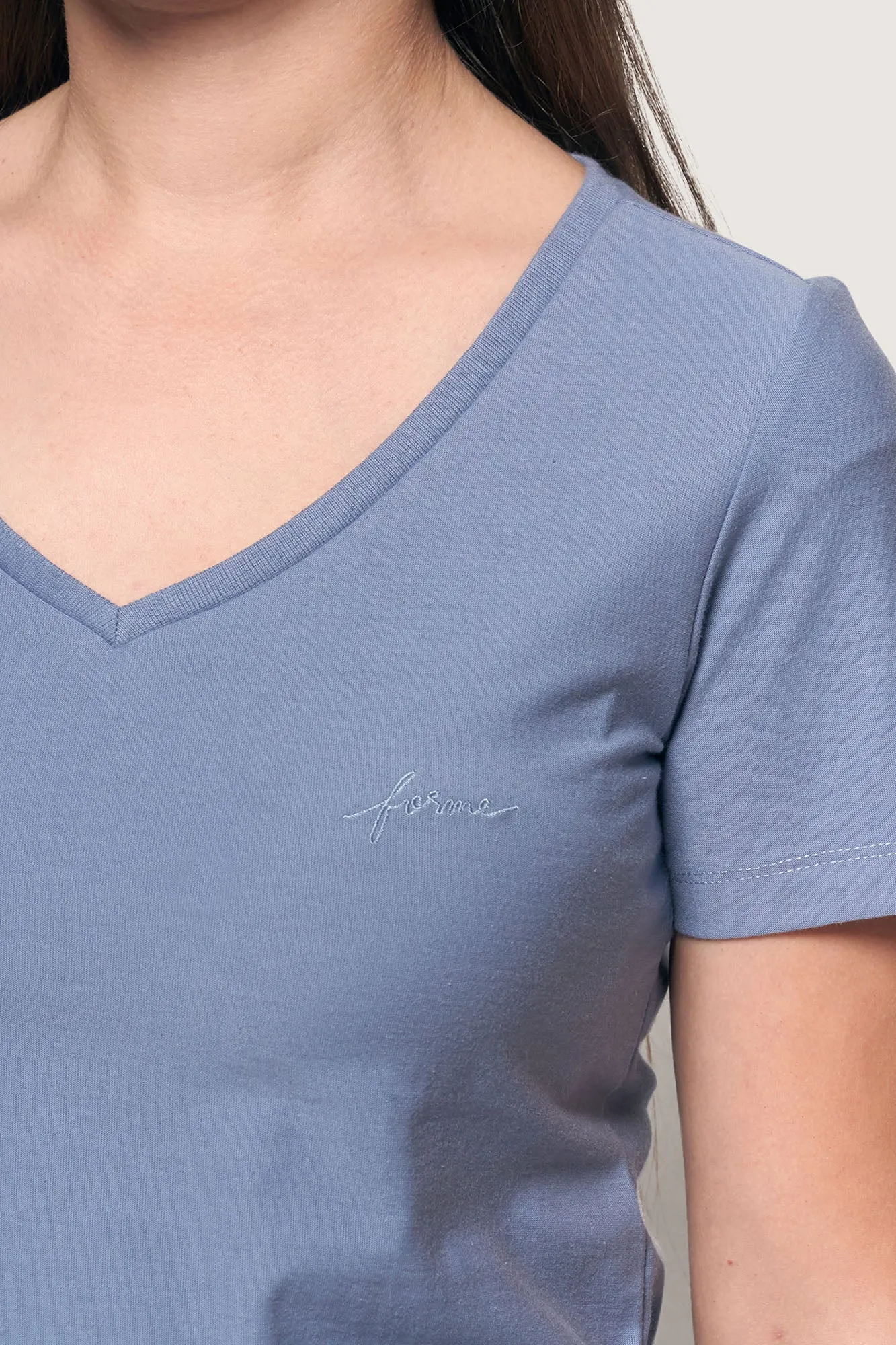 Closet Staples V-Neck Logo Tee