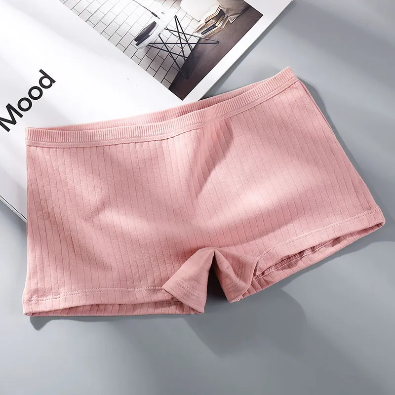 Comfy Ribbed Boyshorts - Breathable Cotton/Spandex Blend