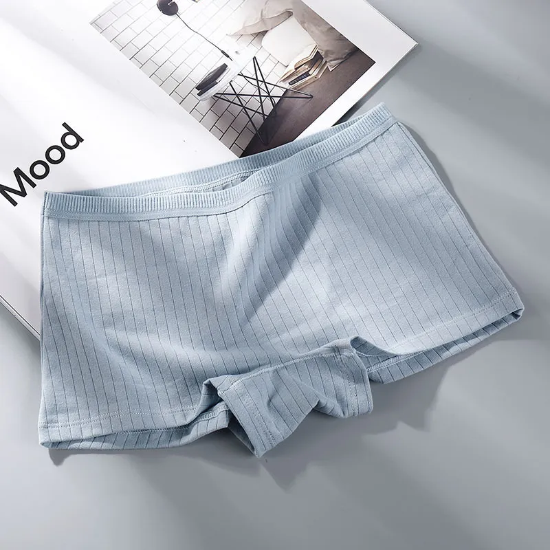 Comfy Ribbed Boyshorts - Breathable Cotton/Spandex Blend