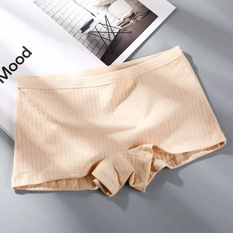Comfy Ribbed Boyshorts - Breathable Cotton/Spandex Blend