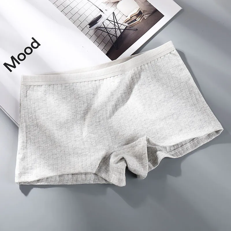 Comfy Ribbed Boyshorts - Breathable Cotton/Spandex Blend