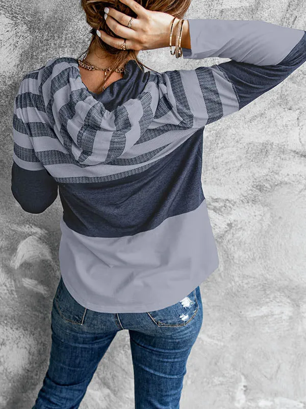 Contrast Pullover Hoodie
