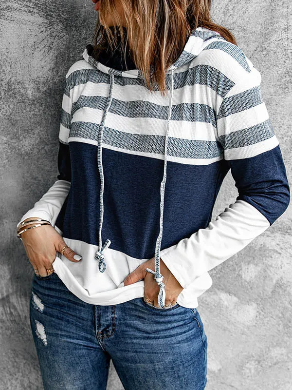 Contrast Pullover Hoodie