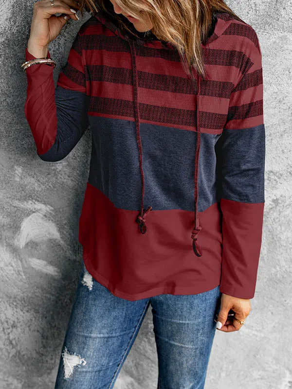 Contrast Pullover Hoodie