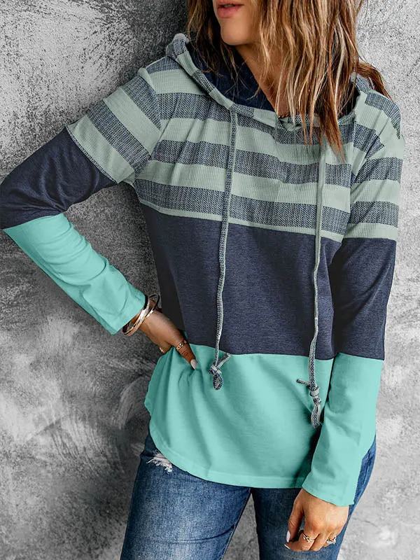 Contrast Pullover Hoodie