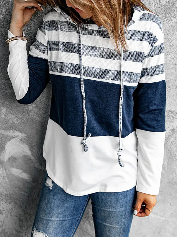 Contrast Pullover Hoodie