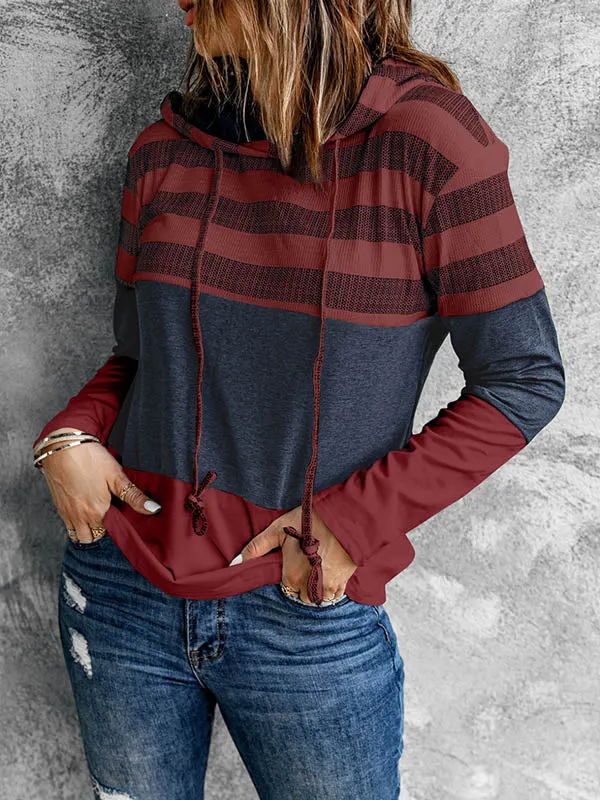 Contrast Pullover Hoodie