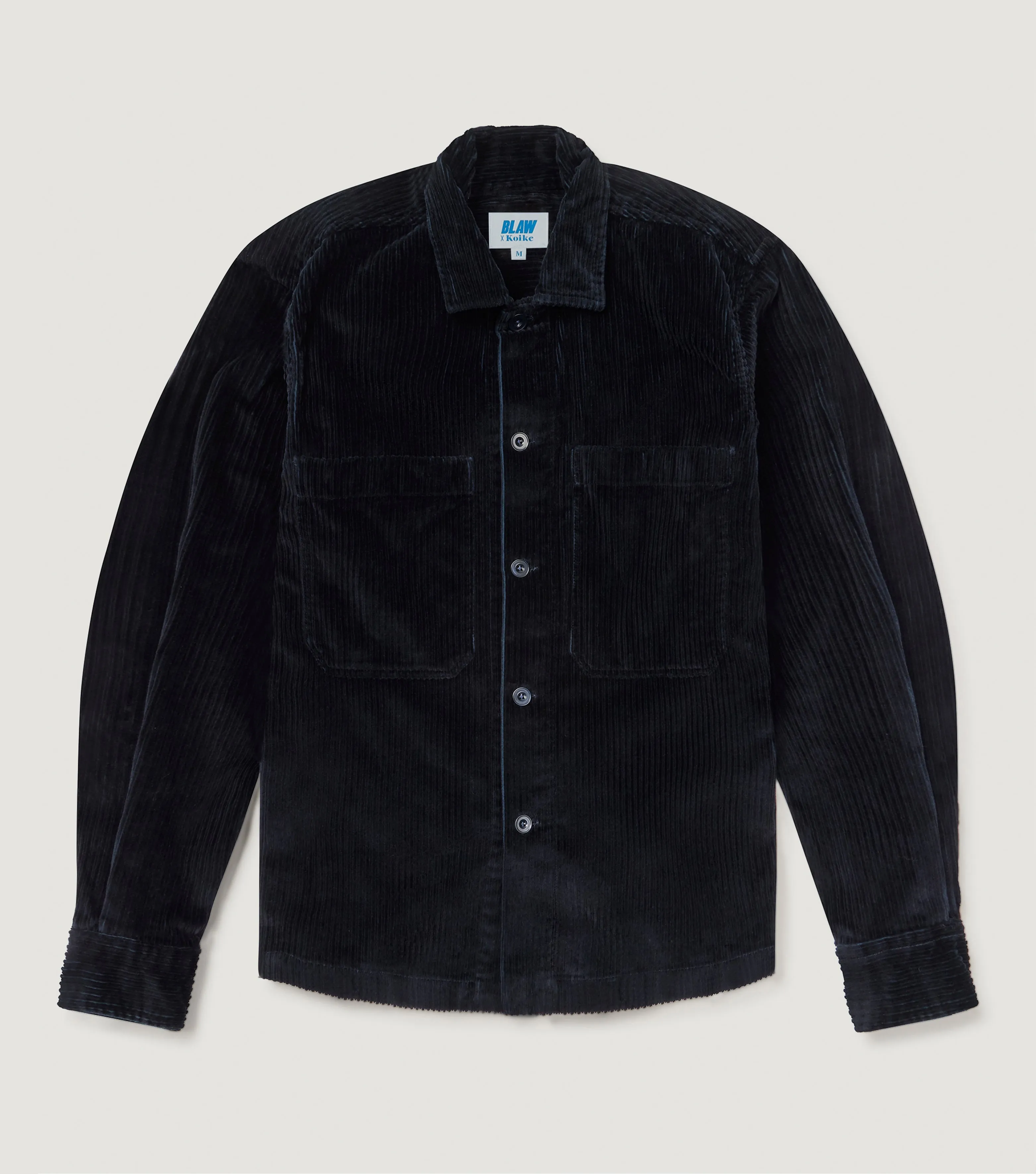 Corudroy Wide Overshirt Navy