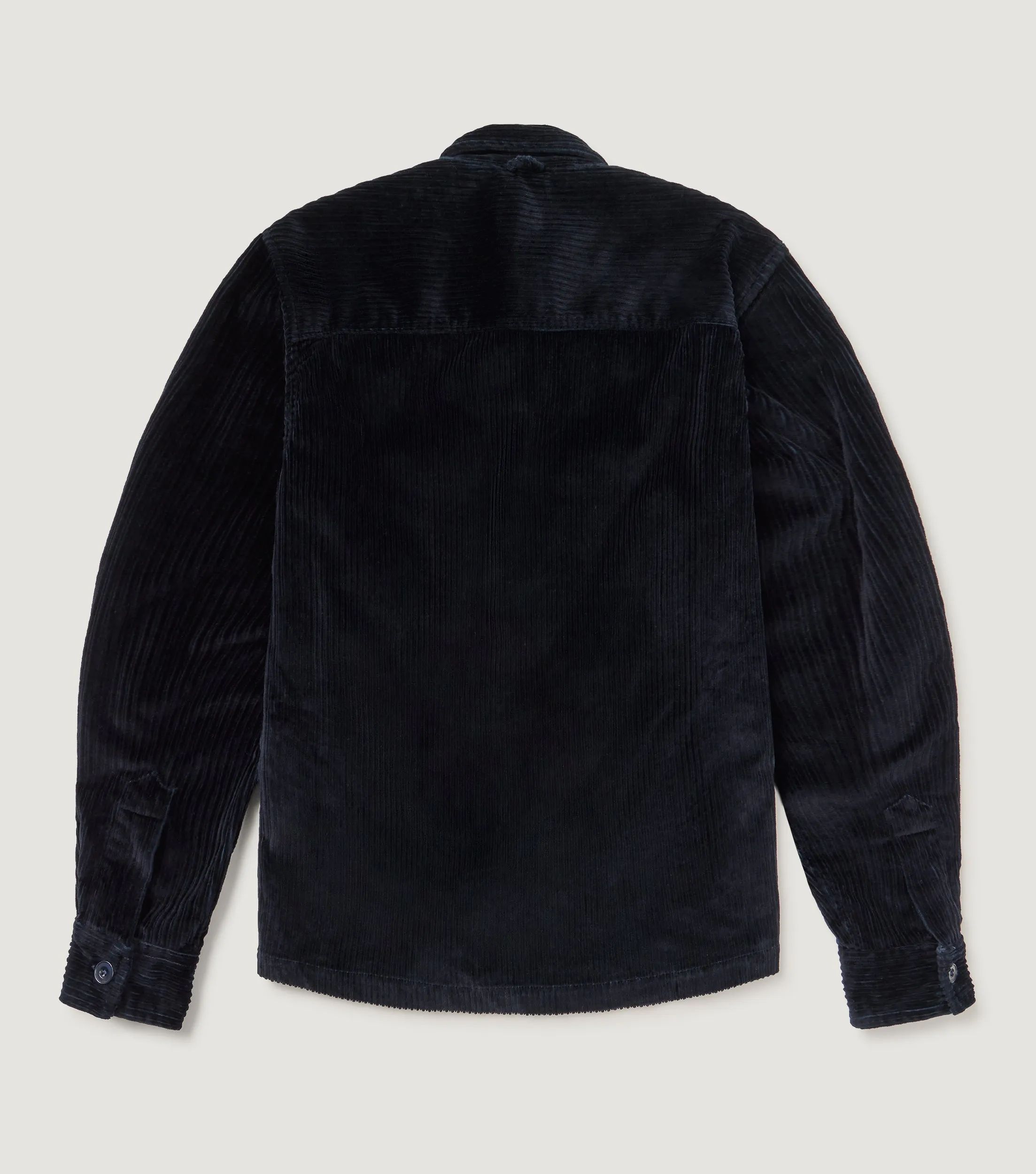 Corudroy Wide Overshirt Navy