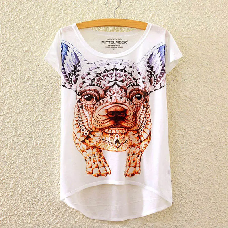 Cotton cropped t Shirt Women Short Sleeve t-shirts o-neck Causal loose Magic Unicorn T Shirt Summer top for women