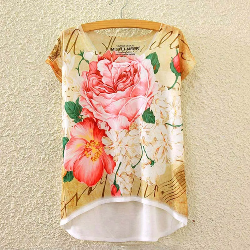 Cotton cropped t Shirt Women Short Sleeve t-shirts o-neck Causal loose Magic Unicorn T Shirt Summer top for women
