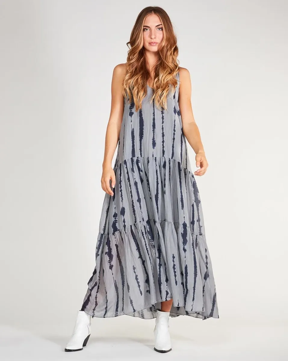Cotton Silk Printed Tank Dress