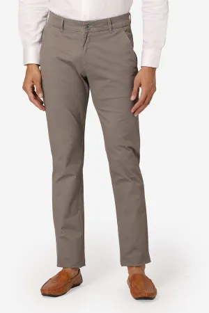 Cotton Twill Grey Chinos