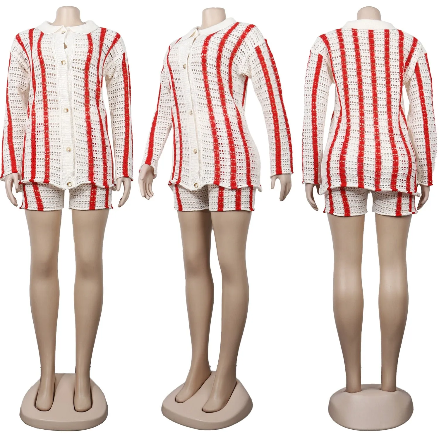 Crochet Sweater and Matching Shorts