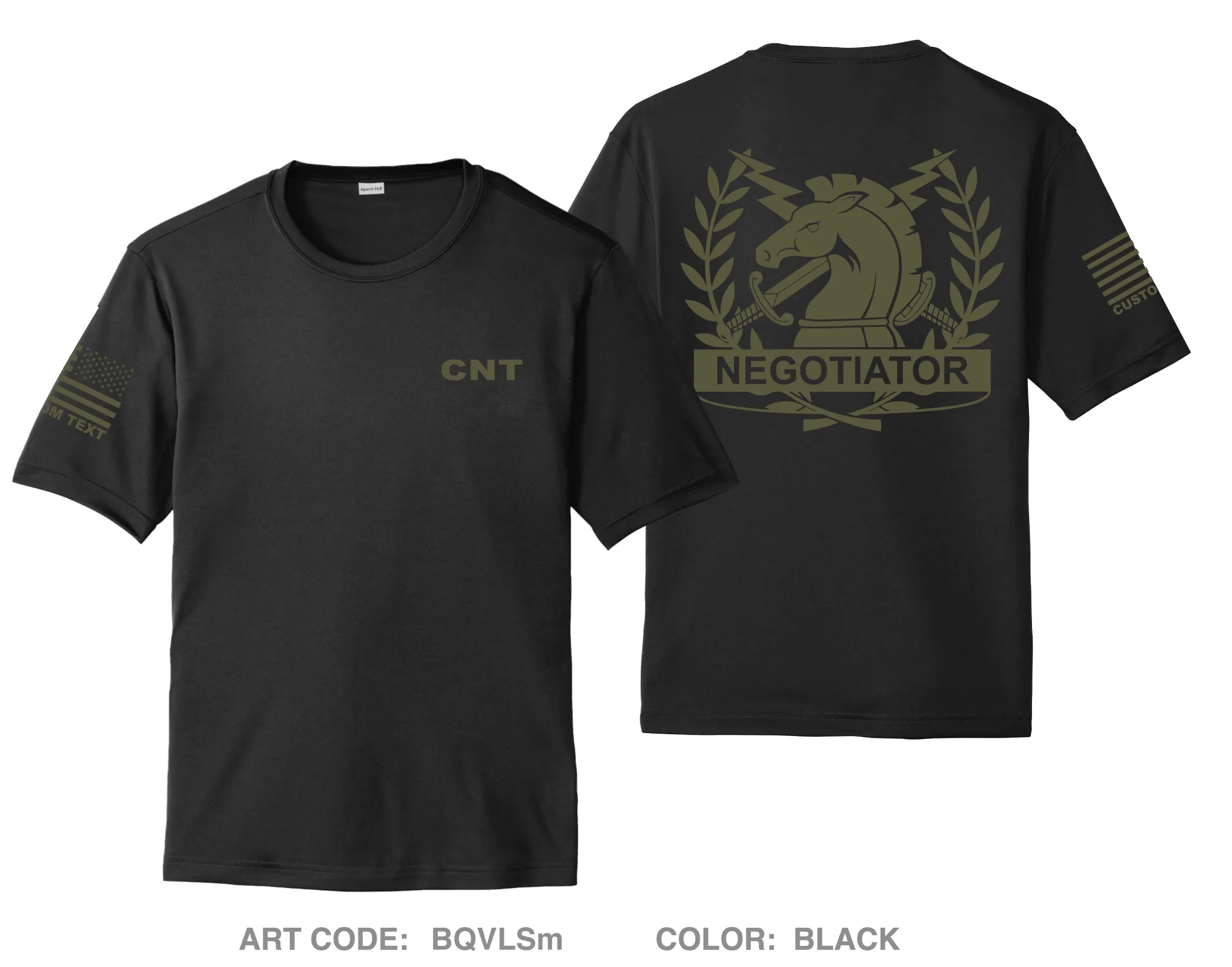 CUSTOM San Joaquin County Sheriff CNT Hi-Tech Performance Unisex SS Tee - BQVLSm