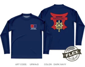D Co, 21 BEB, 3BCT, 101 ABN DIV Core Men's LS Flex Performance Tee - URWArD