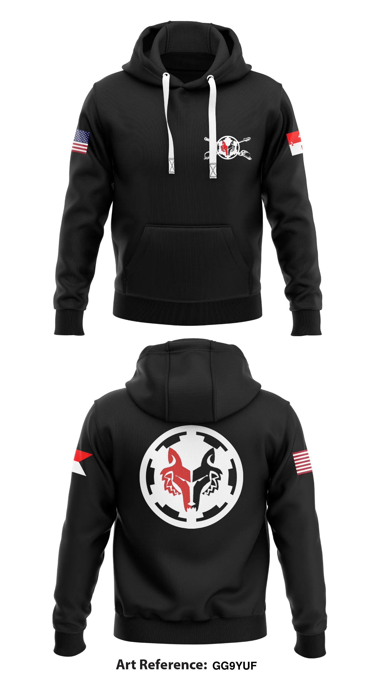 D TROOP, 1-4 CAV "WOLFPACK" Store 1  Core Men's Hooded Performance Sweatshirt - GG9yuf