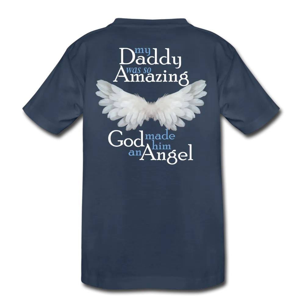 Daddy Amazing Angel Toddler Premium Organic T-Shirt (CK1381)