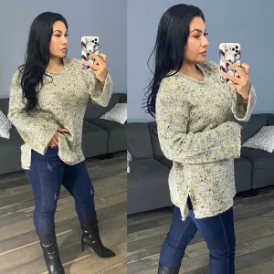 Dakota Dots Sweater- Yellow