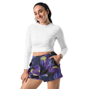 Dark Purple Camo Athletic Shorts