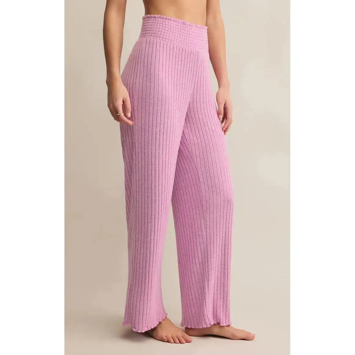 DAWN SMOCKED RIB PANT