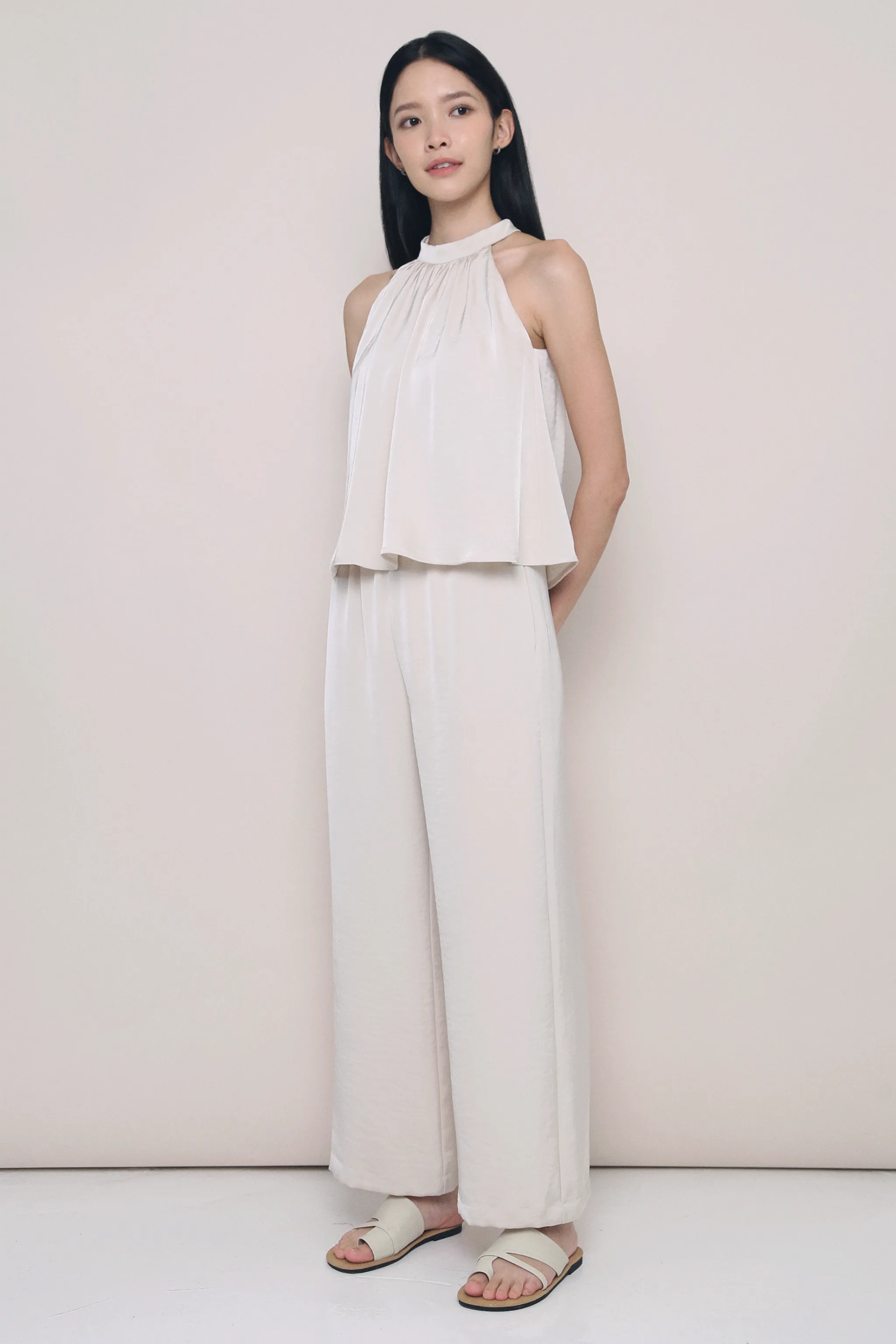 Daydreamer Wide Leg Pants Pearl
