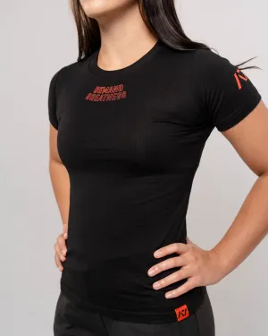 Demand Greatness True-Fit Women's Meet Shirt - IPF Approved - Red Dawn