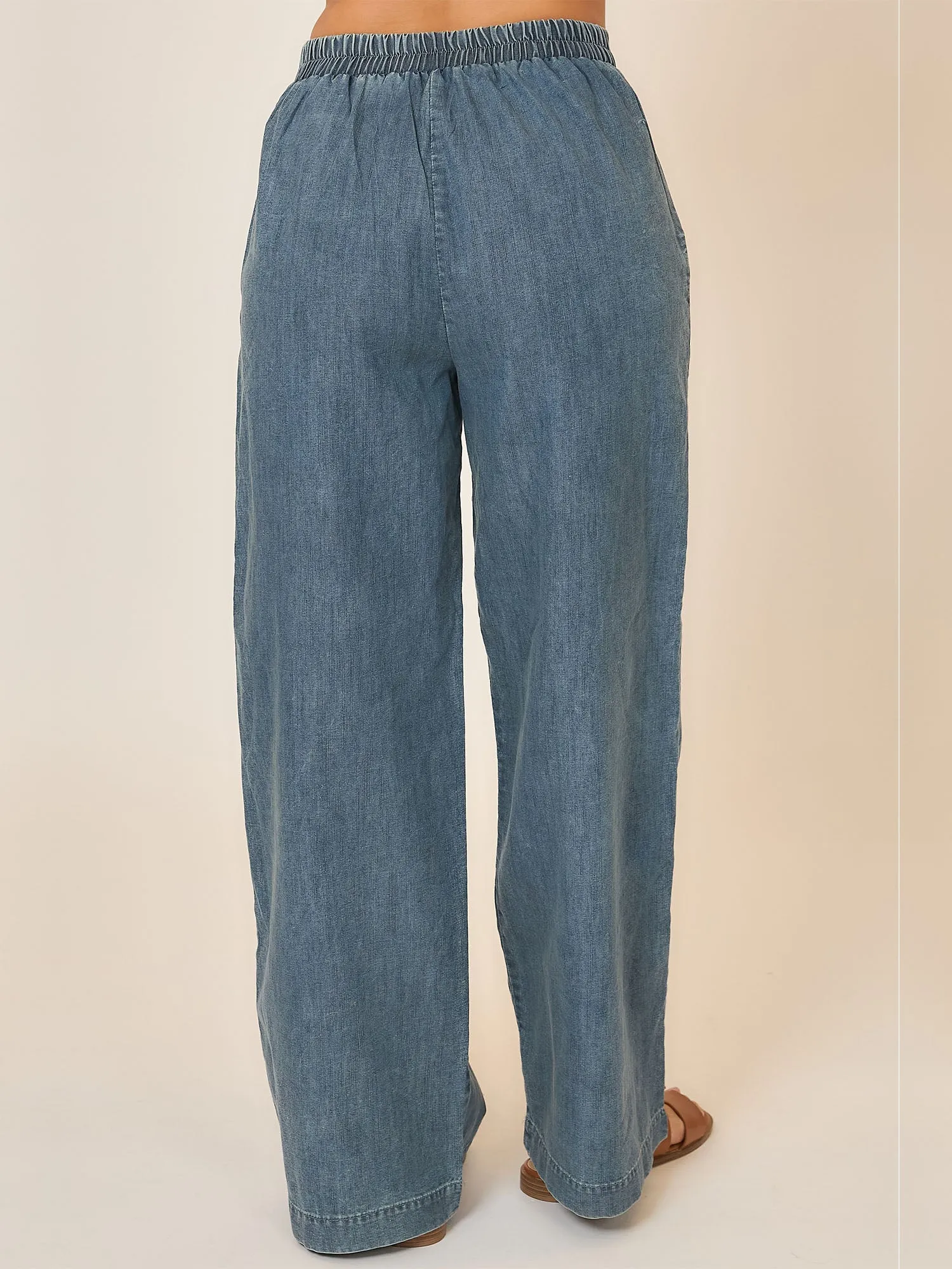 Denim Wide Leg Pant