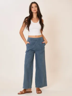 Denim Wide Leg Pant