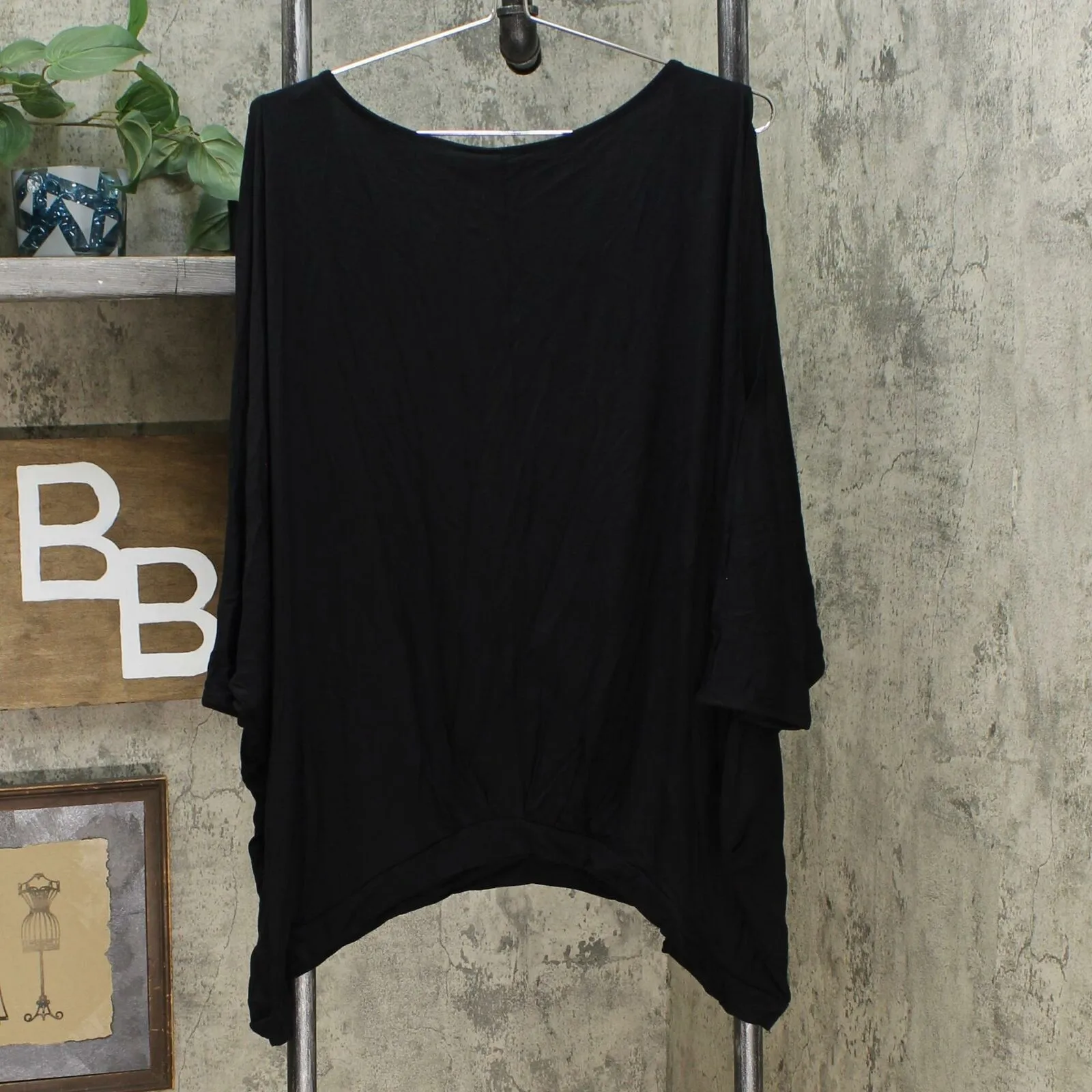DG2 by Diane Gilman Women's Plus Size Pleat Front Cold Shoulder Dolman Top