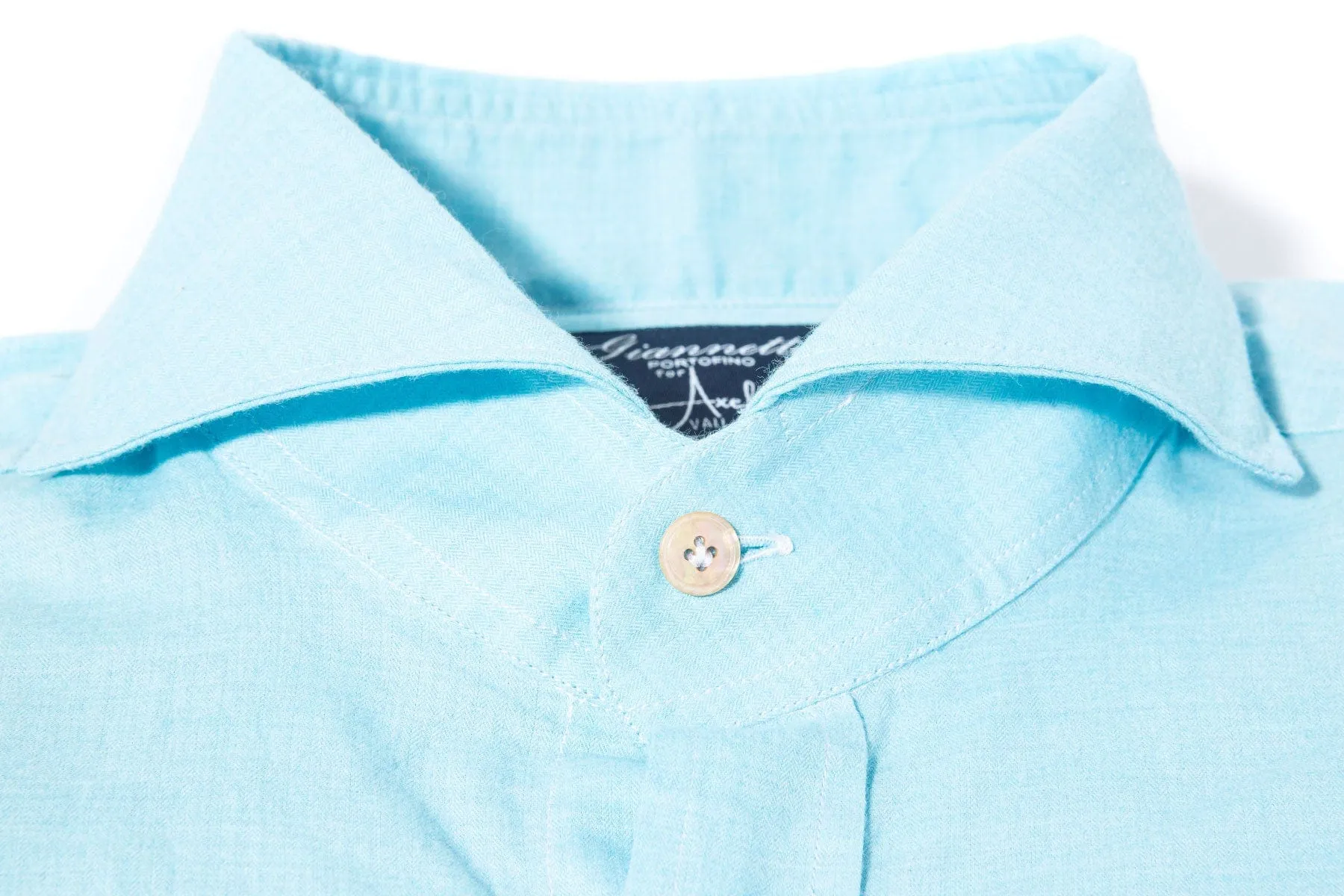 Diablo Cotton Shirt in Turquoise