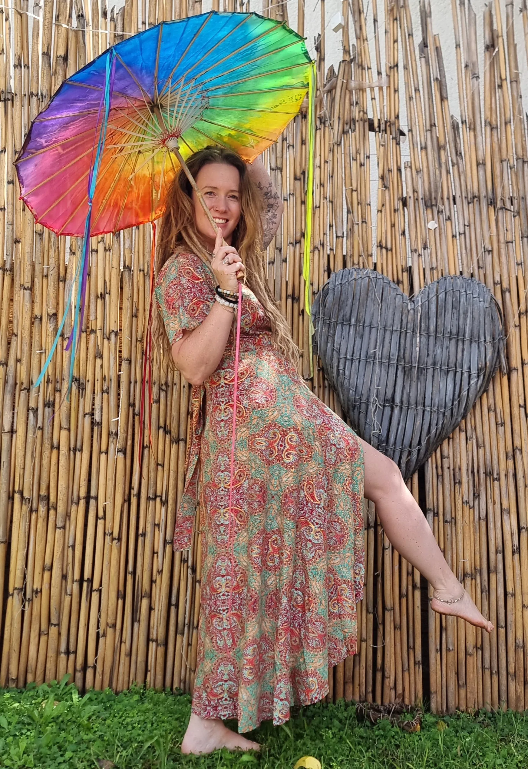 Divine Dream Silk Wrap Dress