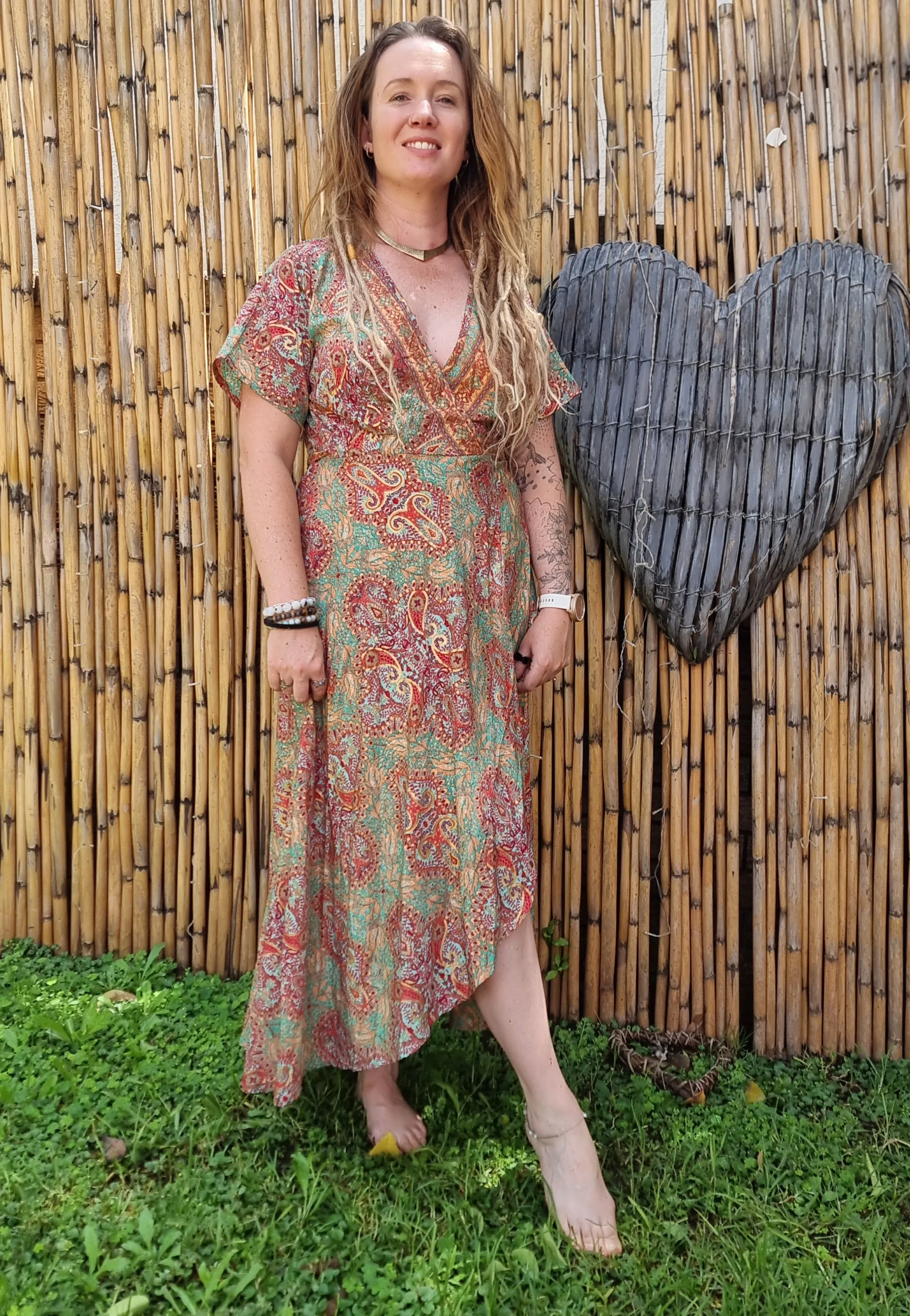 Divine Dream Silk Wrap Dress