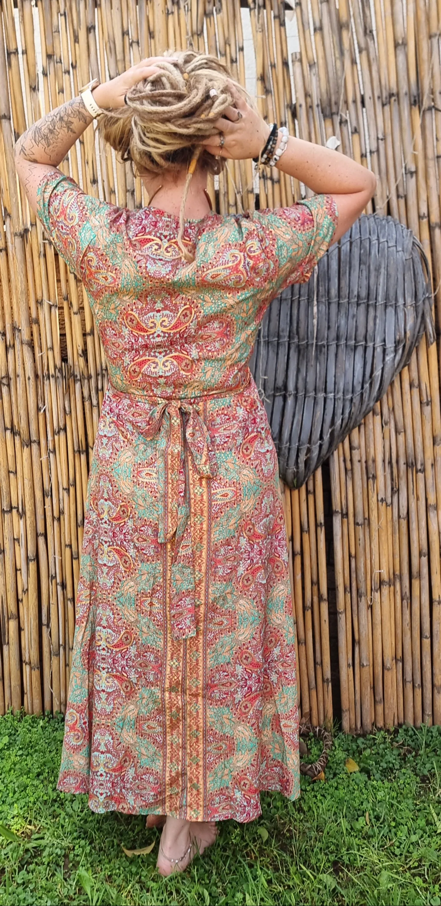 Divine Dream Silk Wrap Dress
