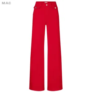 DREAM WIDE POCKET JEANS - RUBY RED