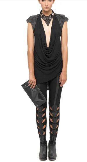 Edge Leather Jegging