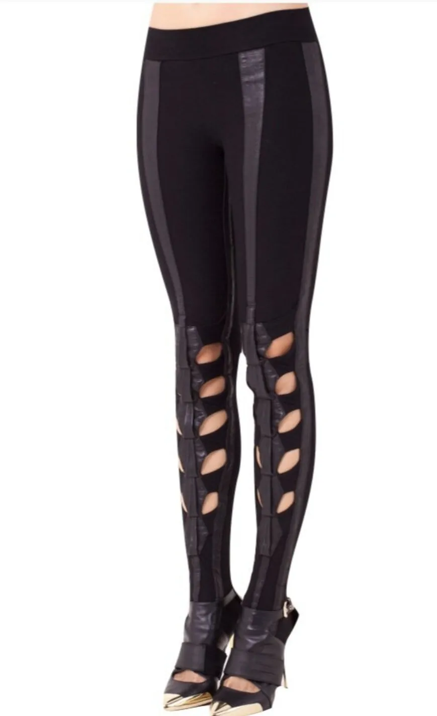 Edge Leather Jegging