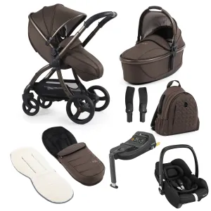 egg3 Luxury Maxi-Cosi Travel System Bundle - Chocolate Velvet