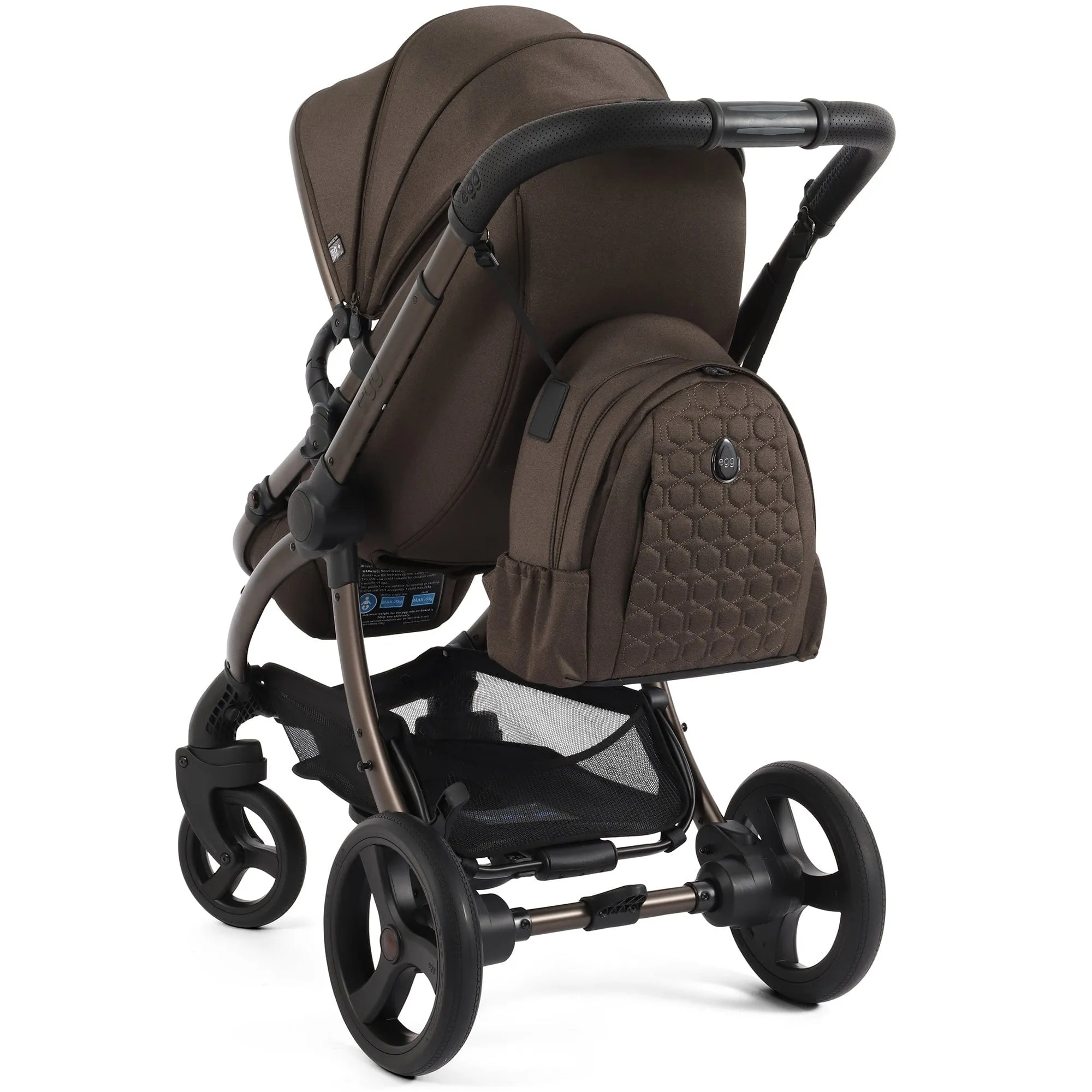 egg3 Luxury Maxi-Cosi Travel System Bundle - Chocolate Velvet