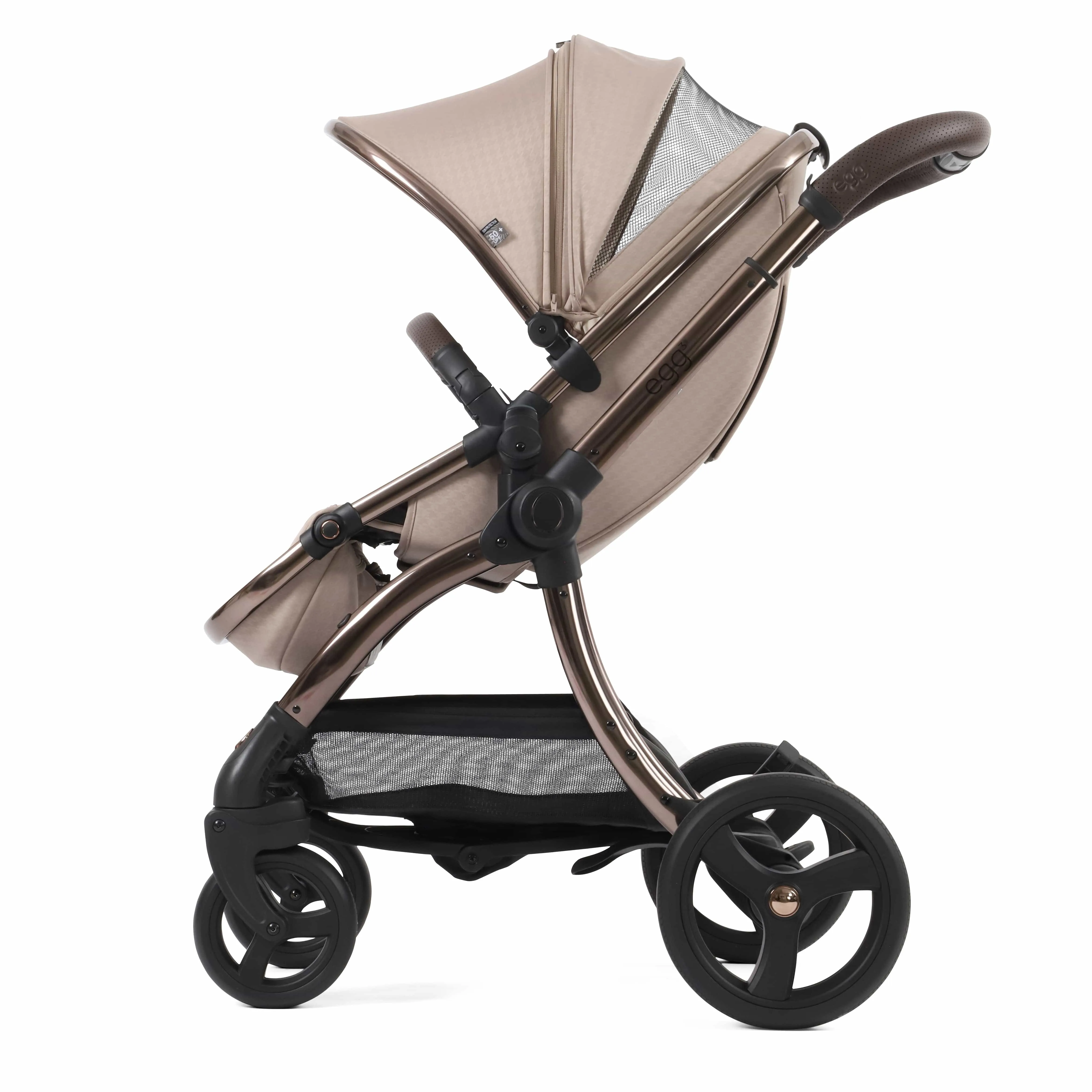 egg3 Luxury Maxi-Cosi Travel System Bundle - Houndstooth Almond