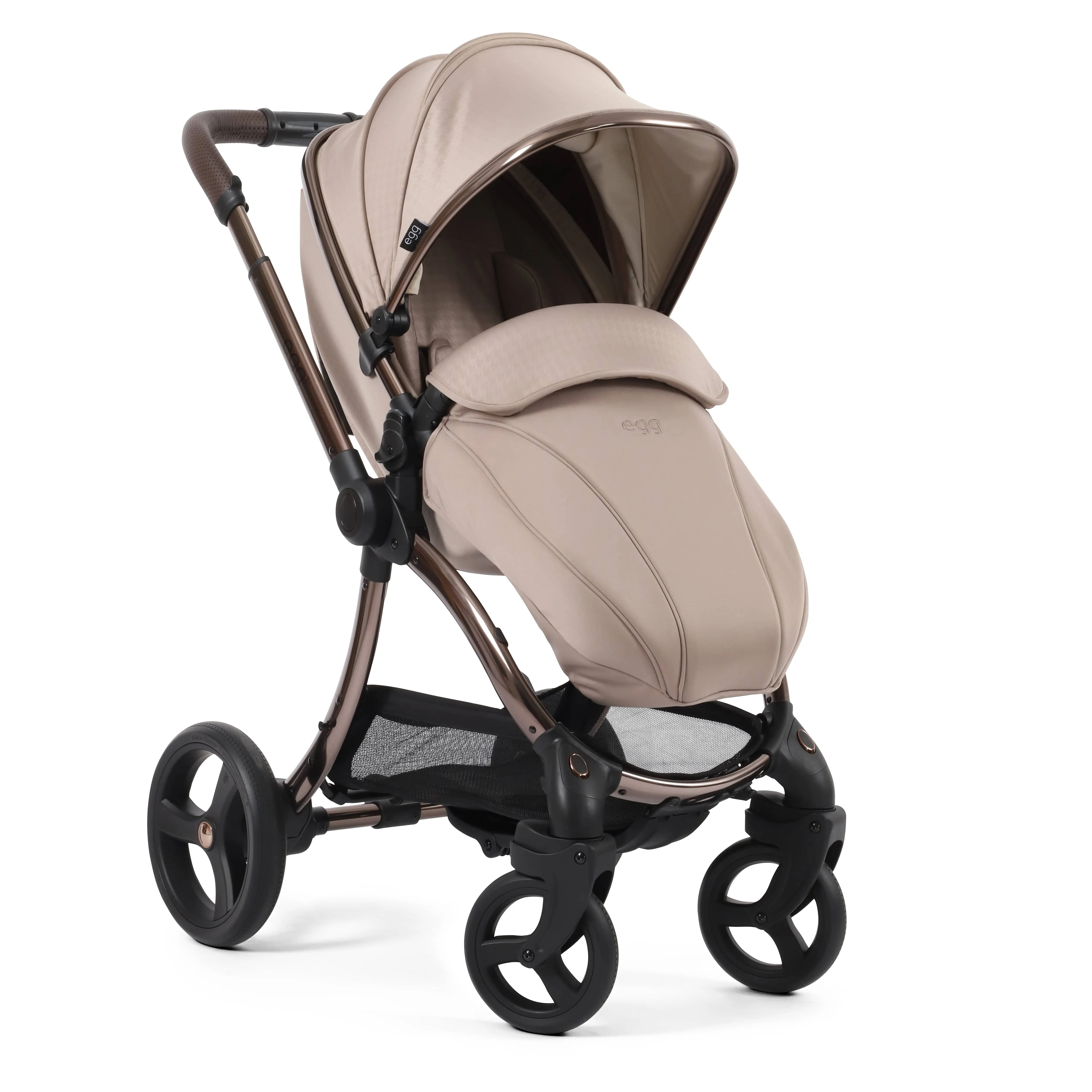 egg3 Luxury Maxi-Cosi Travel System Bundle - Houndstooth Almond