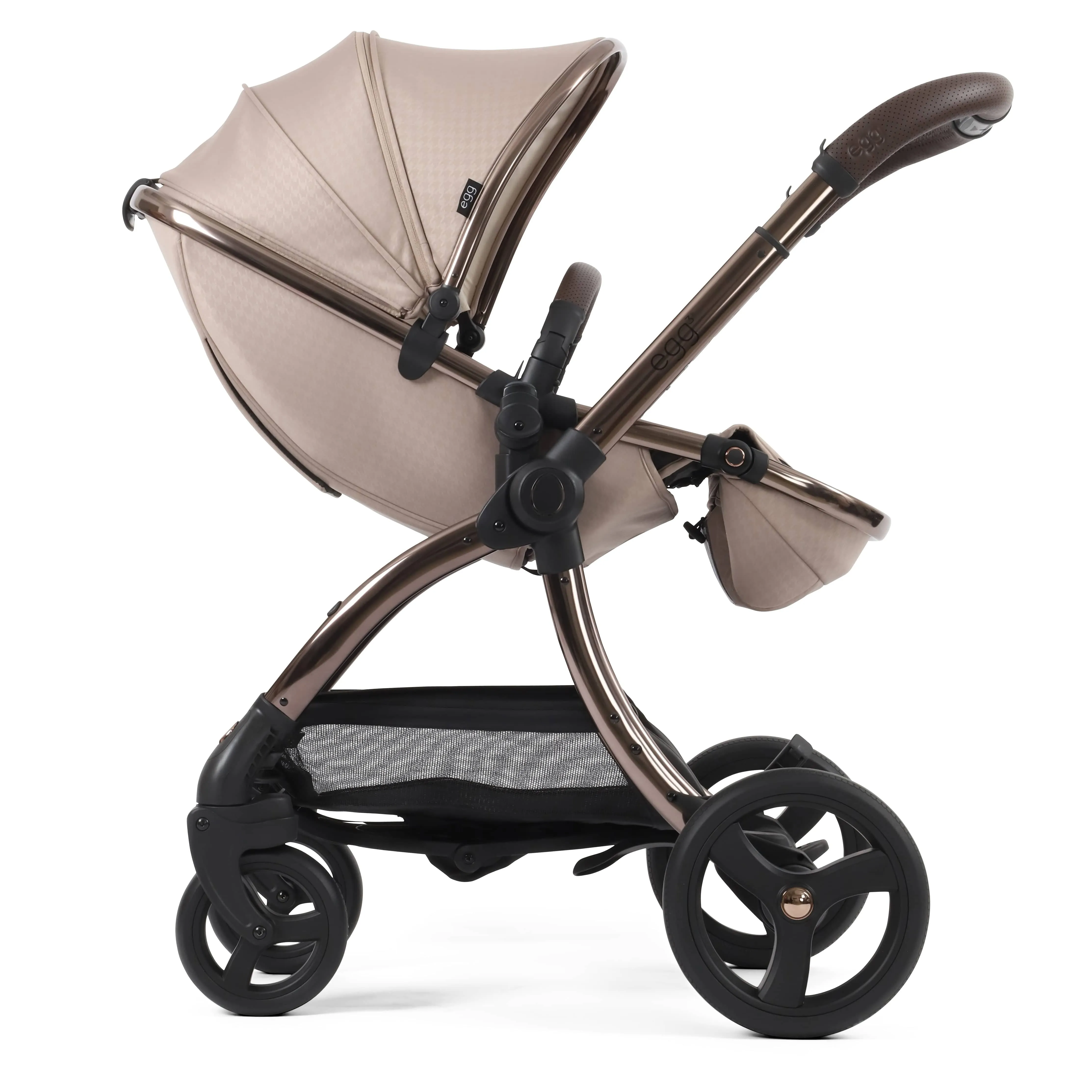 egg3 Luxury Maxi-Cosi Travel System Bundle - Houndstooth Almond