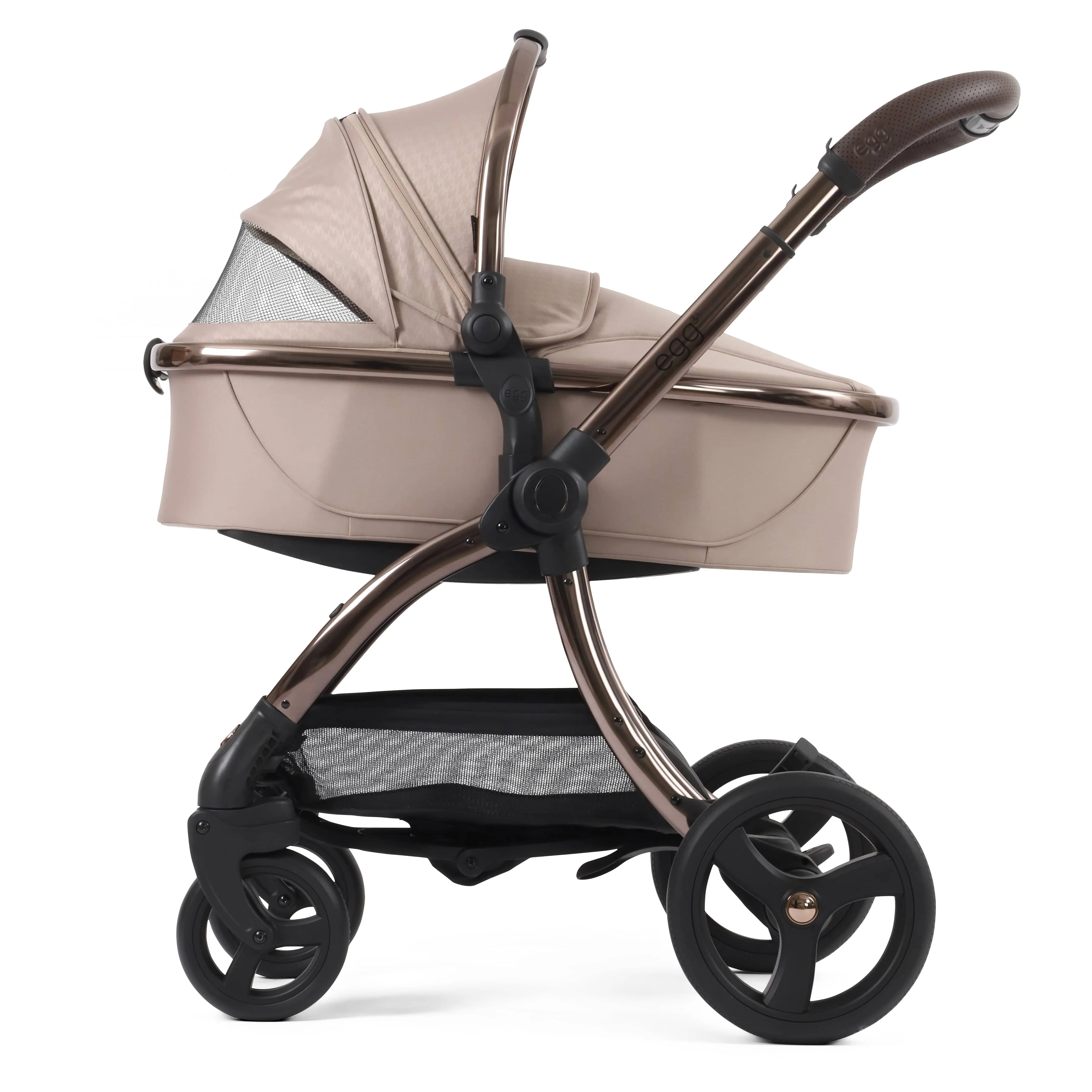 egg3 Luxury Maxi-Cosi Travel System Bundle - Houndstooth Almond