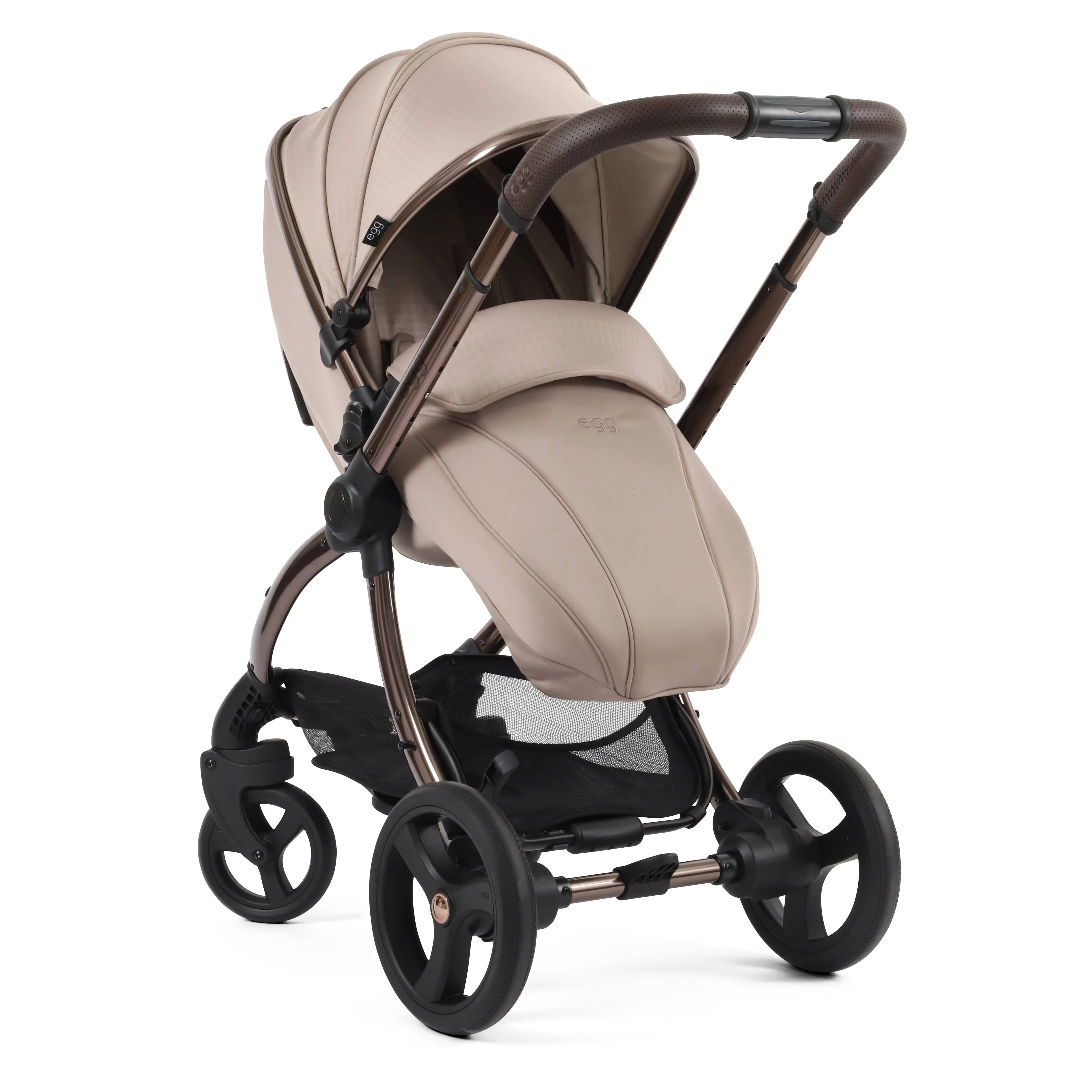 egg3 Luxury Maxi-Cosi Travel System Bundle - Houndstooth Almond