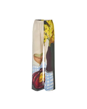Elasticated Long Pants Lemons On A Plate