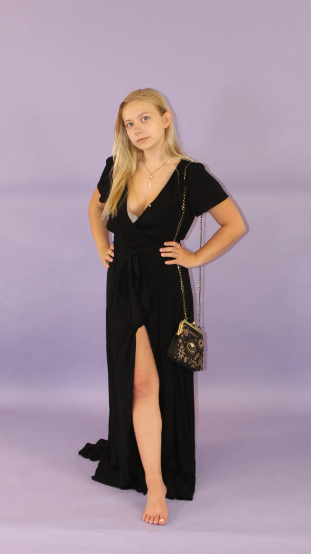 Elvira Flowy Maxi Wrap Dress