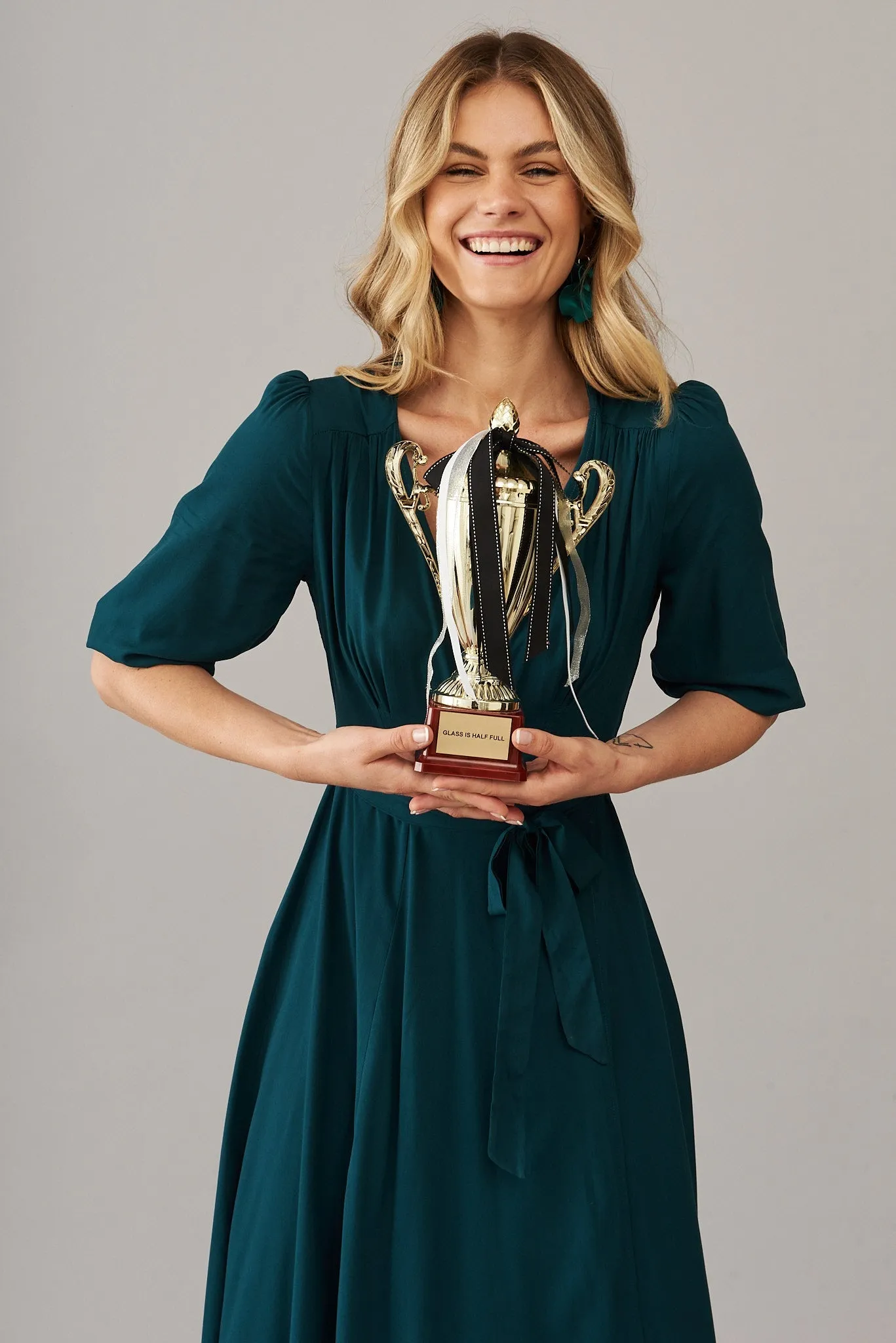 Emerald Maxi Wrap Dress - Ronda Style